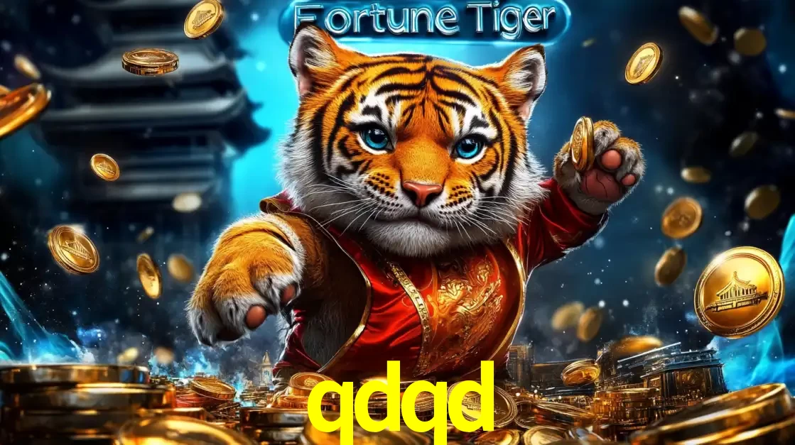 Imagem promocional do jogo de slot Fortune Tiger, com um tigre majestoso em traje tradicional cercado por uma fortuna em moedas de ouro, disponível agora no cassino qdqd.